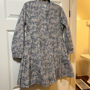 J. Crew Factory Zebra Dress
